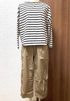 値下げ　モヴェズエルヴ パンツサイズ2 ボーダーカットソー　セット 値下げ モヴェズエルヴ パンツサイズ2 ボーダーカットソー