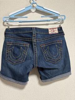 トゥルーレリジョンのデニムショートパンツ トゥルーレリジョン デニムショートパンツ 25 USA製 ウエスト72