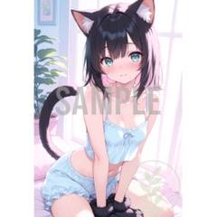 A4 猫耳 女の子 ネコミミ ランジェリー セクシー キュート ヨ5071727