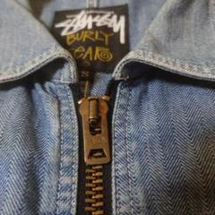 90’ OLD STUSSY  ジップアップブルゾン BURLY GEAR Vintage Stussy Burly Gear World Tribe Mens Wool Hooded