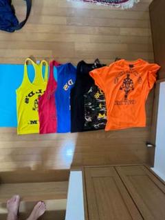 9月18日まで。ゴールドジムタンクトップ　＋　tシャツ6枚セットのサムネイル