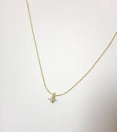 【華奢見え美人ネックレス】ストーン ゴールド ネックレス【御守りアクセ】