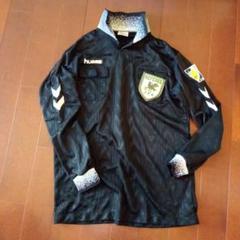 hummel 審判 レフェリー シャツ 長袖 黒 ストライプ