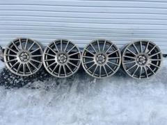 中古アルミ17x7.0 5/114 48 レアマイスター美品4本セット 中古アルミ17x7.0 5/114 48 レアマイスター美品4本セット