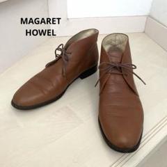 【極美品】MARGARET HOWELL 22-22.5cm チャッカーブーツ Amazon | [マーガレット・ハウエル アイデア] サイドゴア
