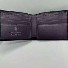 エッティンガー ロイヤルコレクション  2つ折り財布 ブラックxパープルのサムネイル