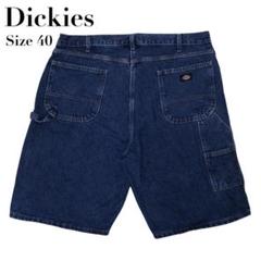 美品✨Dickies ディッキーズ デニム極太ワイド バギーパンツ ハーフパンツ