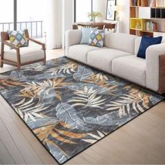 上品★100x140cm★長方形ラグ 洗えるラグ 滑り止め付 カーペット