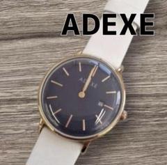 お買得✨新品✨腕時計 ADEXE 2043A-06アナログ ホワイト ネイビー