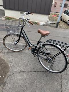 自転車（ママチャリ/変速なし）　ほぼ新品　黒色　札幌（配送不可/引渡しのみ） 自転車（ママチャリ/変速なし）ほぼ新品黒色札幌（配送不可
