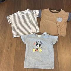 Disney ミッキー　Tシャツ 3枚セット 90cm