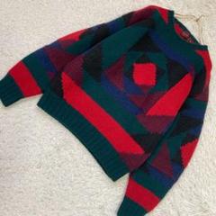 CHAPS RALPH LAUREN ニット マルチカラー M 柄 オシャレ