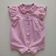 familiar 袖付きロンパス ピンク 70cm
