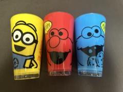USJ エルモ クッキーモンスター ミニオン ビッグタンブラーグラス