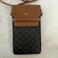 ぷーたんさん専用出品。セリーヌ スマホショルダーバッグ 大活躍♡】セリーヌ トリオンフ スマホショルダー (CELINE