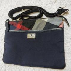 ブラックレーベルクレストブリッジ ショルダーバッグ ネイビー メンズ