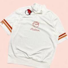 最新エルメス 新品 MALBON GOLF マルボン ゴルフ モックネック 半袖薄手ニット レディースウェア