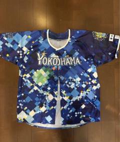 ベイスターズユニフォーム 青色ピクセルデザイン
