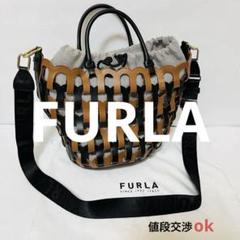 FURLA バケツ型かごバッグ ベージュ/黒 2025年最新】FURLA レディース かごバッグの人気アイテム - メルカリ
