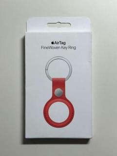 【新品】純正 AirTag ファインウーブンキーリング・コーラル①