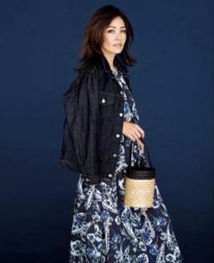 自由区 【亜希さん着用】フラワーペイズリープリント ドレス