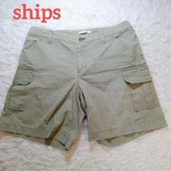 ships (M) シップス ショートパンツ 綿100% グリーン 日本製
