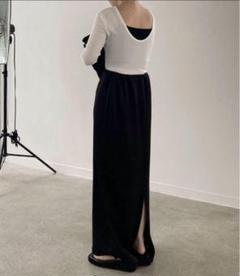 スカート Enof ace long skirt black 2025SS ace long skirt｜ENOF(イナフ)公式通販