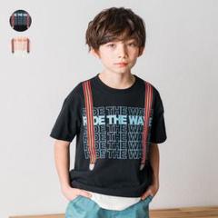 ✨美品新品タグあり✨crescentサスペンダープリントレイヤード風Tシャツ