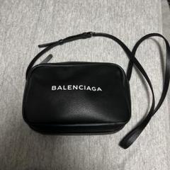 BALENCIAGA ショルダーバッグ 黒 レザー BALENCIAGA レザー ショルダーバッグ ブラック