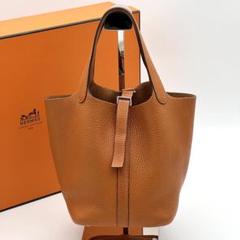 【美品】エルメス HERMES ピコタンPM ハンドバッグ □J刻印 レザー