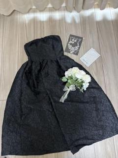 【美品】花嫁/結婚式/2次会/ドレス/ブラック/ブーケ/アクセサリー/小物
