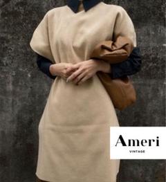 値下げ！【Ameri】PONCHOVEST WITH SHIRT セットアップのサムネイル
