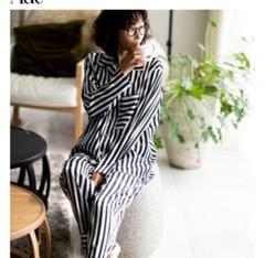 【新品】ade ストライプナイトウェアセットアップ 田丸麻紀 Recommend Item】 写真をタップしてアイテムチェックして