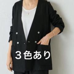 ビアズリーBEARDSLEYリネンコットンスプリングコート　黒　美品 ビアズリーBEARDSLEYリネンコットンスプリングコート 黒 美品