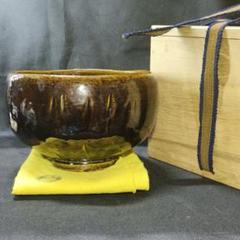 ♦大樋焼？ 茶道具 筒茶碗 江戸時代〜明治時代 古美術品 骨董品 ♢大樋焼？ 茶道具 筒茶碗 江戸時代〜明治時代 古美術品 骨董品