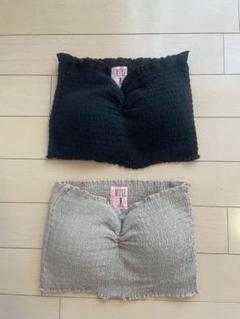 【未使用品】　ベアトップセット　黒×ベージュ　単品売りも◎コメントください