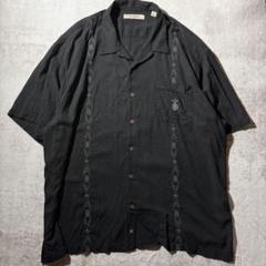 Tommy Bahama XXL シルク アロハシャツ 開襟刺繍入り