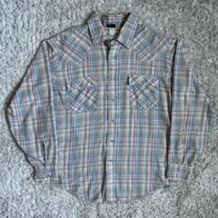 80s USA製 Levi’sリーバイス ウエスタンシャツ L