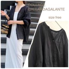 COLLAGE GALLARDAGALANTE シアーラミー　ギャザーブラウス