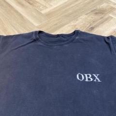古着ヴィンテージ　パンク　ロックOBXロゴ入り黒半袖Tシャツ