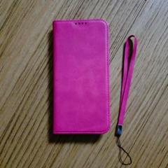 iPhone14 Pro Max ケース 手帳型　ローズレッド