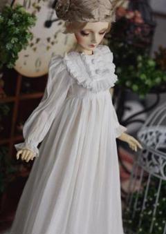 WY03 人形服 ドール服 中世のパジャマ OP ロングワンピース
