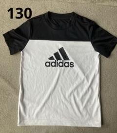 adidas アディダス 白 黒 Tシャツ キッズ 130