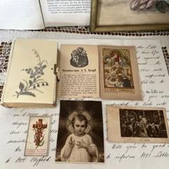 レア フランスアンティーク 聖書 ミセル 1920 年代 すずらん