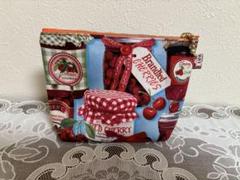 ポーチ　ハンドメイド　Cherry Hill チェリー瓶