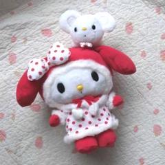 値下げ!SANRIOサンリオ❤️赤耳のマイメロディとくまのポポちゃんぬいぐるみ