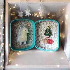 白い森のふしぎなクリスマスシーグラスアート ～そっと開く小さな物語～