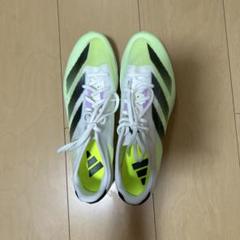 adidas スパイクシューズ ホワイト/イエロー/ブラック - メルカリ