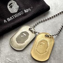 非売品　未使用A BATHING APE ゴールドペンダント 楽天市場】A BATHING APE アベイシングエイプ ネックレス