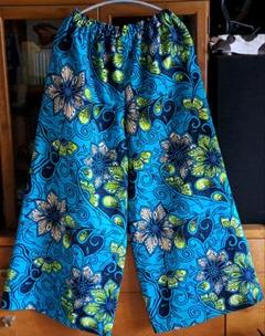◆ワイドパンツ◆FLOWERFLOWER◆アフリカ布◆ハンドメイド◆